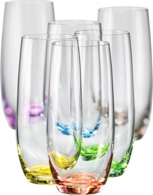 Стаканы :: Стаканы для сока Rainbow Club 350 мл/ 6 штук Bohemia Crystalex